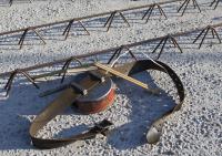 bouwplaats: vlechters en installateurs 2e verdiepingsvloer