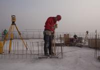 bouwplaats: constructie 7e verdieping, dag 1