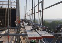 bouwplaats: constructie 7e verdieping, dag 2