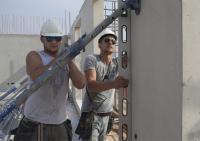 bouwplaats: constructie 7e verdieping, dag 2