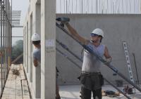 bouwplaats: constructie 7e verdieping, dag 2